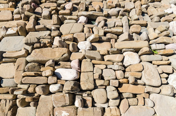 Ściana z kamienia 