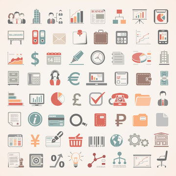 Flat Icons - Business and Finance