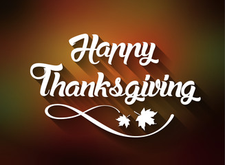 Thanksgiving greeting card with 