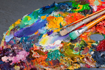 an artist's palette