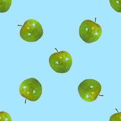 Seamless pattern a apples