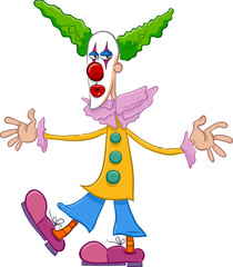 circus clown character cartoon
