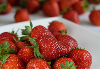 Strawberries. Close up. Soft Focus.