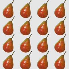 Seamless pattern with pears