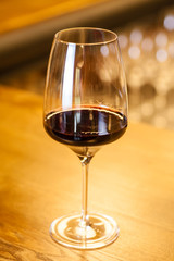 Red wine in a bar