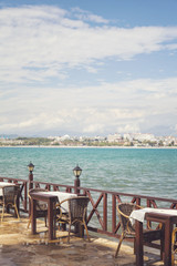 Seaside restaurant in Side Turkey