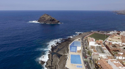 Obraz premium Aerial view of beautiful coastline