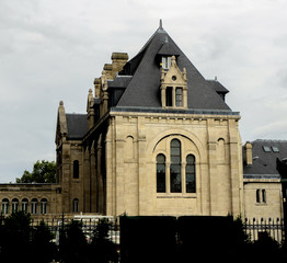 House on french streets of Paris, France