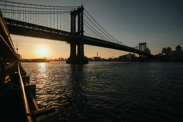 Fototapeta na wymiar Beautiful bridge in New York