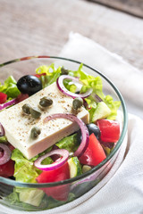 Bowl of Greek salad