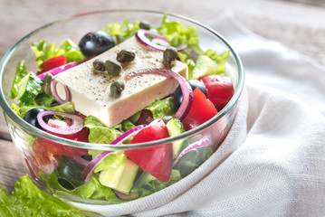 Bowl of Greek salad
