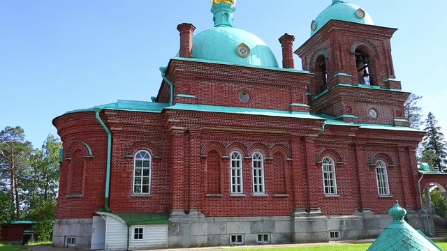 Voskresensky skete on the famous Valaam Island in Northern Russia, built in 1906.