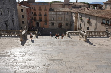 plaza in Girona