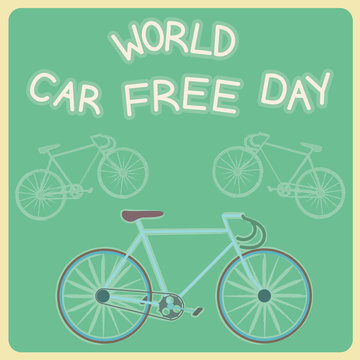 bike as a symbol of the Car Free Day
