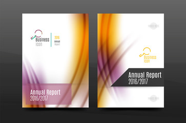 Naklejka premium A4 size annual report business flyer cover