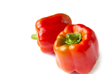 red pepper isolated on white background