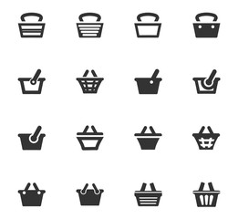 Shopping Bascket icons set
