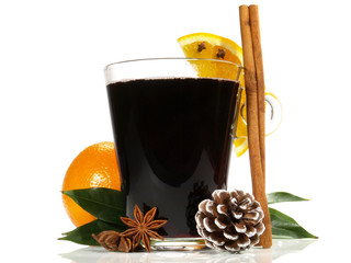 Glühwein mit Gewürze