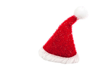 Santa hat isolated on white background.