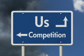 Fototapeta premium Difference between us and the competition