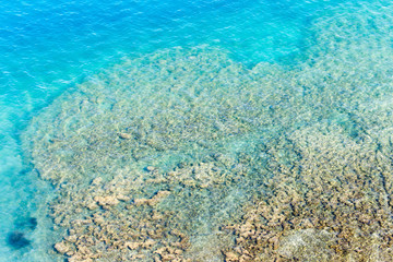 expanse of water in the lake as a backdrop