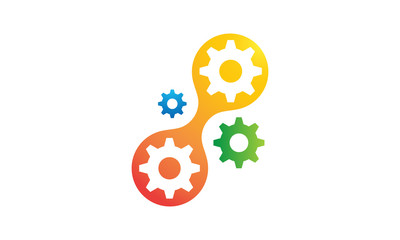 Fototapeta premium genetics mechanism symbol logo