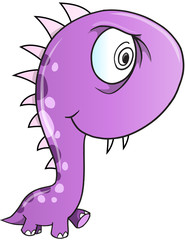Crazy Dinosaur Vector illustration Art