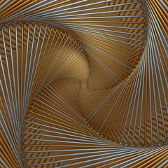 3d rendering abstract background with repeat of wireframe geomet