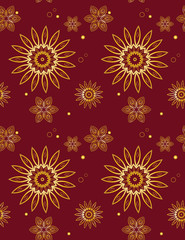 Seamless vector pattern. Perfect for printing on fabric or paper.