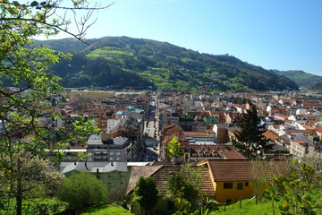 Vista de una delas clles principales de Mieres-Asturias
