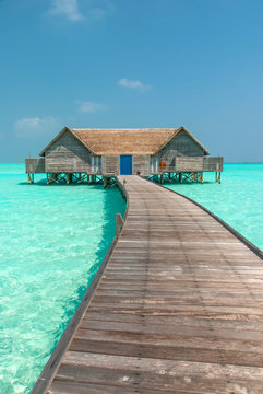Fantastic lagoon in a Maldivian island