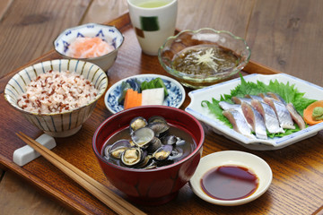 Fototapeta na wymiar japanese set meal