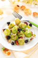 Baked Brussels sprouts.