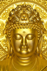 The face of Buddha Woman