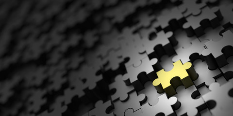 Jigsaw three dimensional background