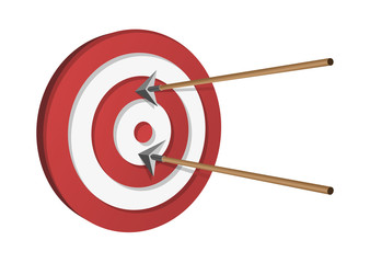 Arrows Hitting A Target