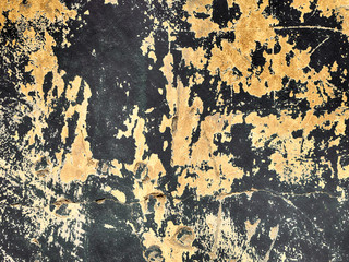 dirty cracked yellow wall texture background