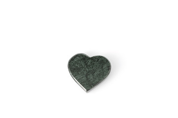 Granite in shape of heart  on a white backgound
