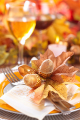 Thanksgiving dinner decoration.