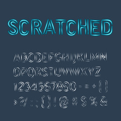 stylized alphabet letters
