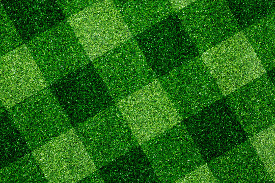 Green grass soccer field background
