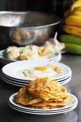 traditional roti paratha fried pancake
