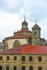 Fototapeta na wymiar Monasterio de San Paio desde las cubiertas de la catedral de Santiago de Compostela, Galicia, España