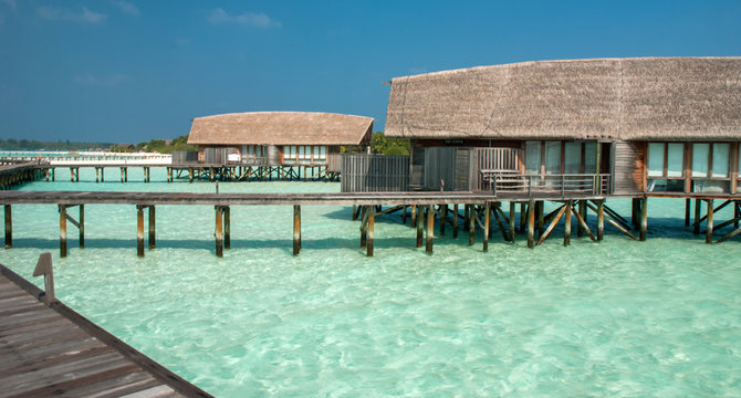 Fantastic lagoon in Maldivian island