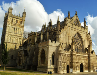 Fototapeta na wymiar Exeter cathedral