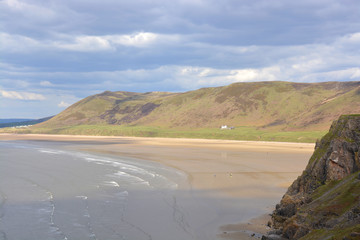 Rhossili Bay on the Gower Peninsular, Wales
