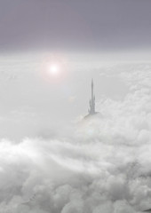cloud fantasy tower