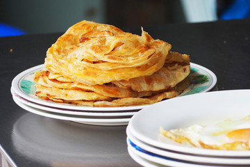 traditional roti paratha fried pancake