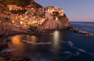 Evening in Manarola, Cinque Terre, Italy
