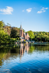 Le lac des amoureux &agrave; Bruges